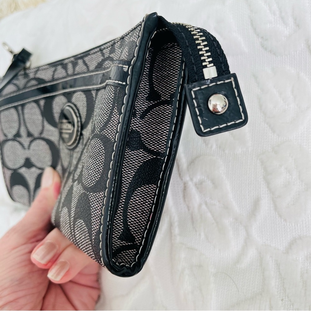 Coach Signature Print Wristlet - Picture 5 of 15